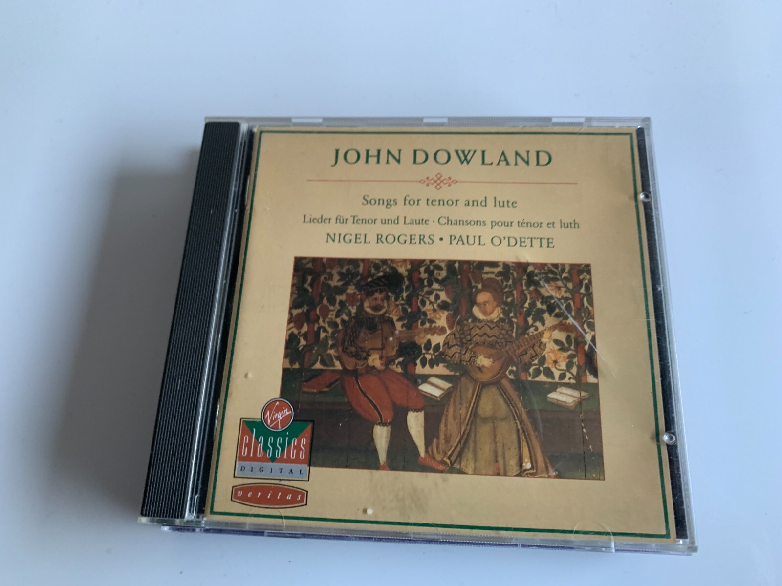 John Dowland Nigel Rogers Paul O'Dette – Songs For Tenor And Lute CD