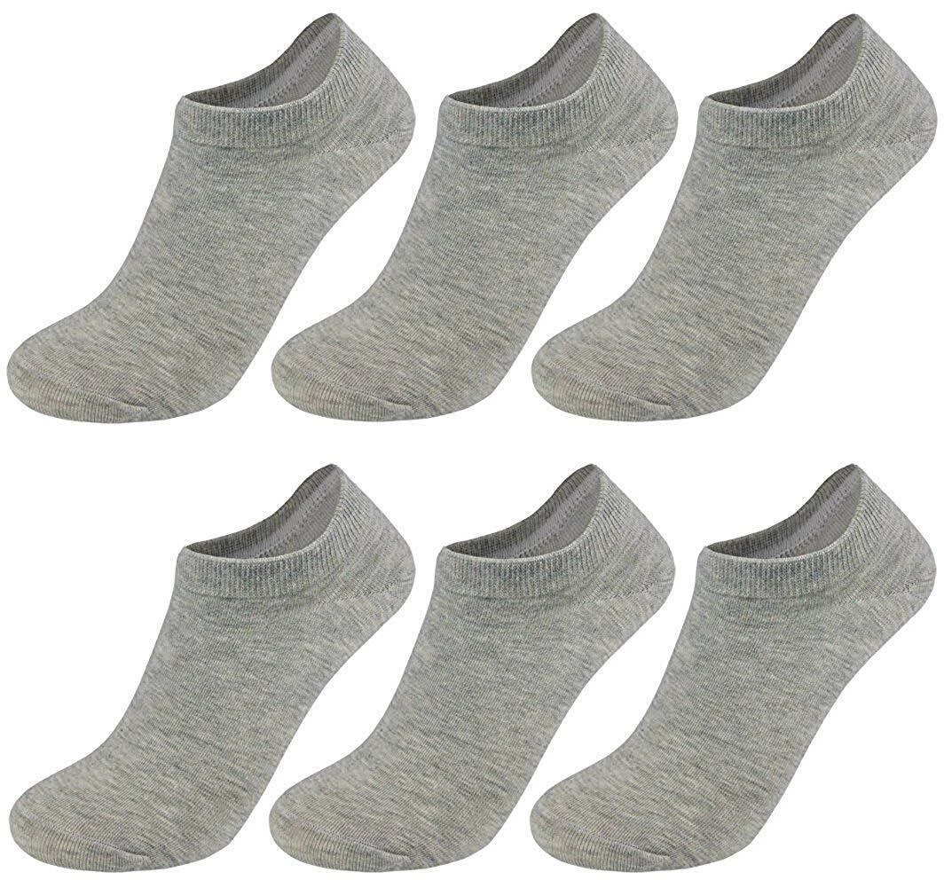 72PK Bulk Womens Ankle Socks Low Cut Ankle Socks Size 9-11 (Gray)