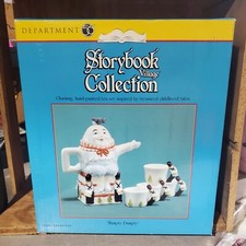 HUMPTY DUMPTY TEA POT SET DEPARTMENT 56 STORYBOOK COLLECTION