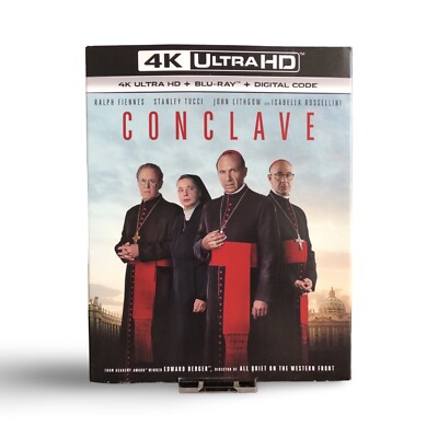 CONCLAVE 4K UHD + Blu-ray Slipcover Brand New Sealed