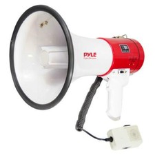 PylePro PMP58U Megaphone Speaker with Talk  Siren Modes, Handheld Microphone,