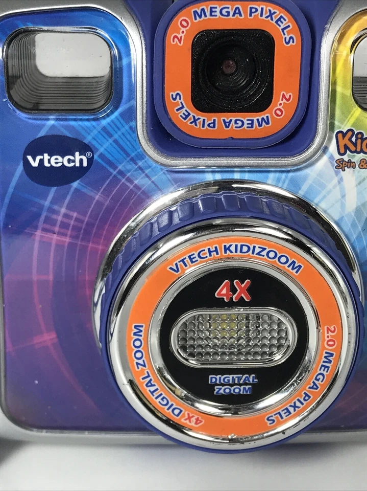 VTECH KIDZOOM 2.OMP 4x Digital Camera Blue Tested Works Reset Clean - Image 3 of 4