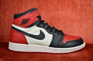 air jordan 1 bred toe ebay