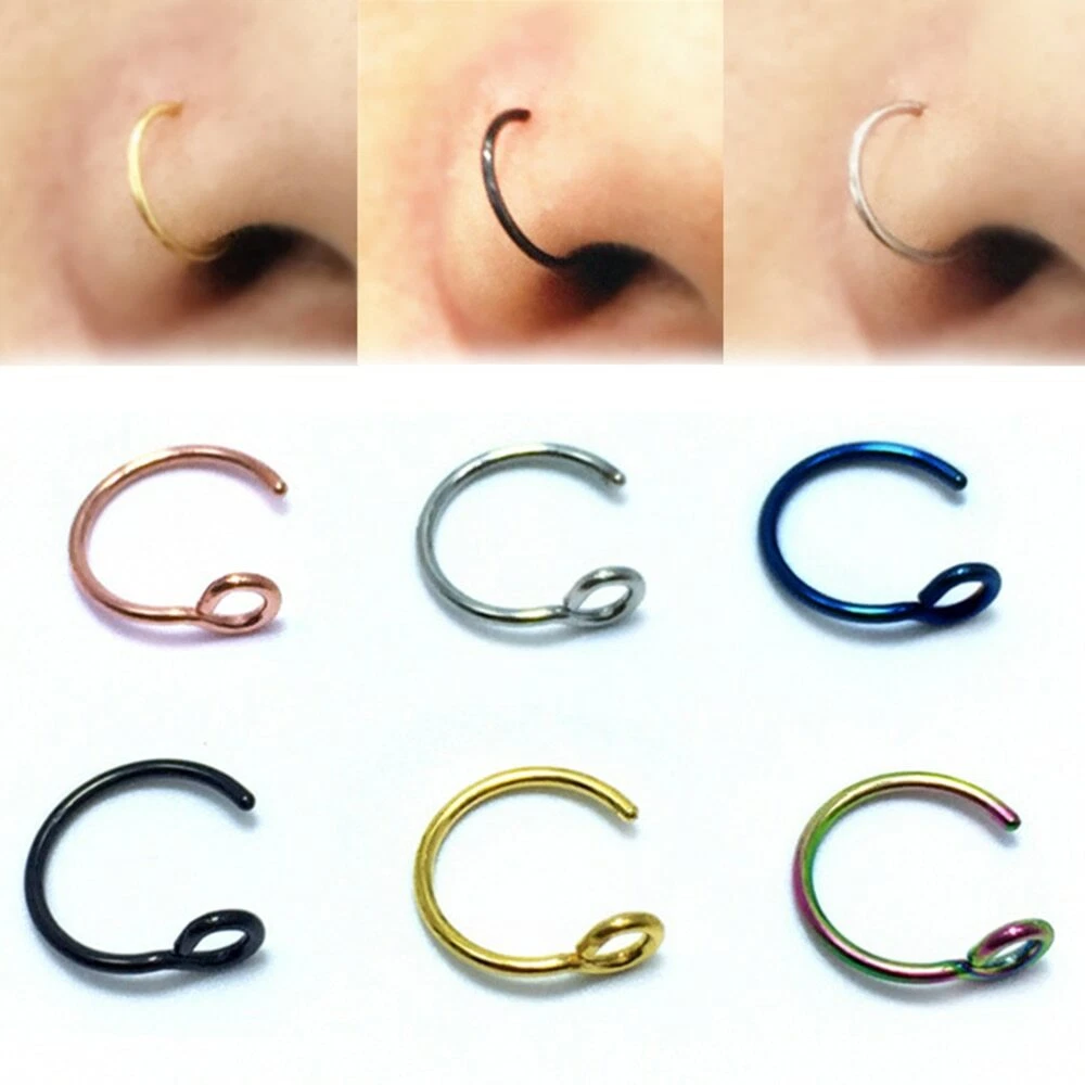 Fake nose cheap piercing men