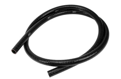 HPS FKM Lined Silicone Hose High Temperature Reinforced 9 Feet 1/4'' ID - Black