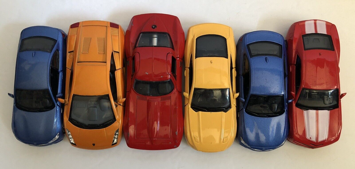 Uni Fortune Kinsmart JADA RMZ City Diecast Pullback Cars Lot Of 6
