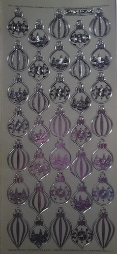 Peel Off Stickers Christmas Bells Baubles Snowman Angel Red Green Silver Gold - Picture 22 of 24