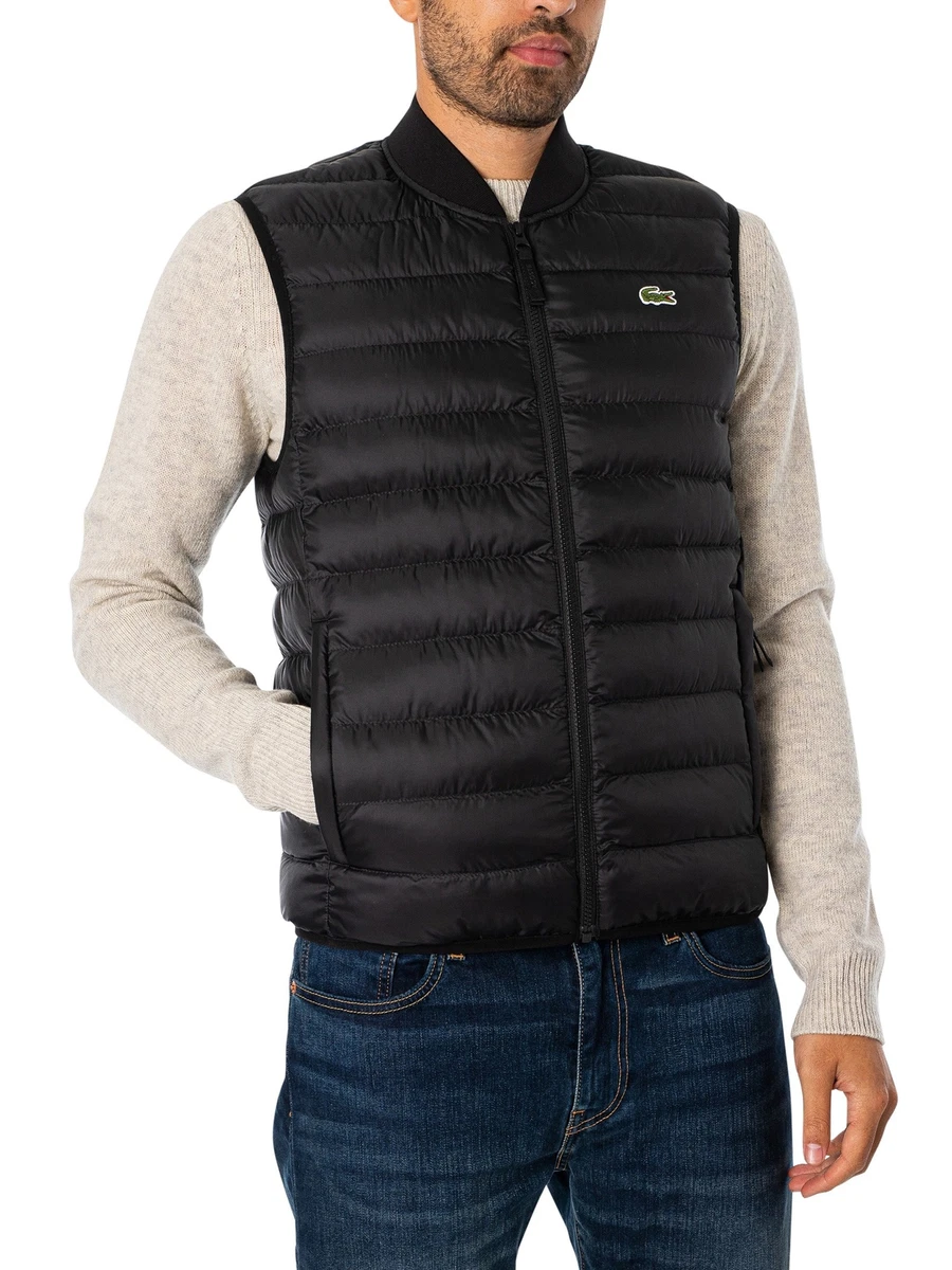 Lacoste Men s Logo Puffer Gilet Black