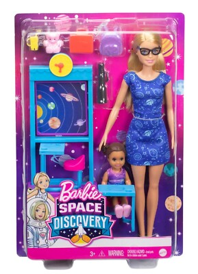 Barbie SPACE DISCOVERY Playset w/ Science Teacher Little Student