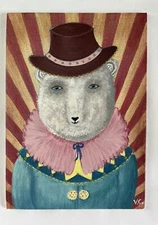 New Original Acrylic Painting On Canvas Board  5”x7”