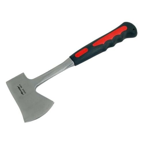 Hatchet Axe 600g Rubber Handle Fully Forged Chopper Splitter Wood Camping CT0535 - Afbeelding 1 van 3