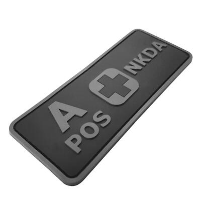 3D PVC Blood Type Morale Patch - Tactical Aufnäher Mit Klettverschluss