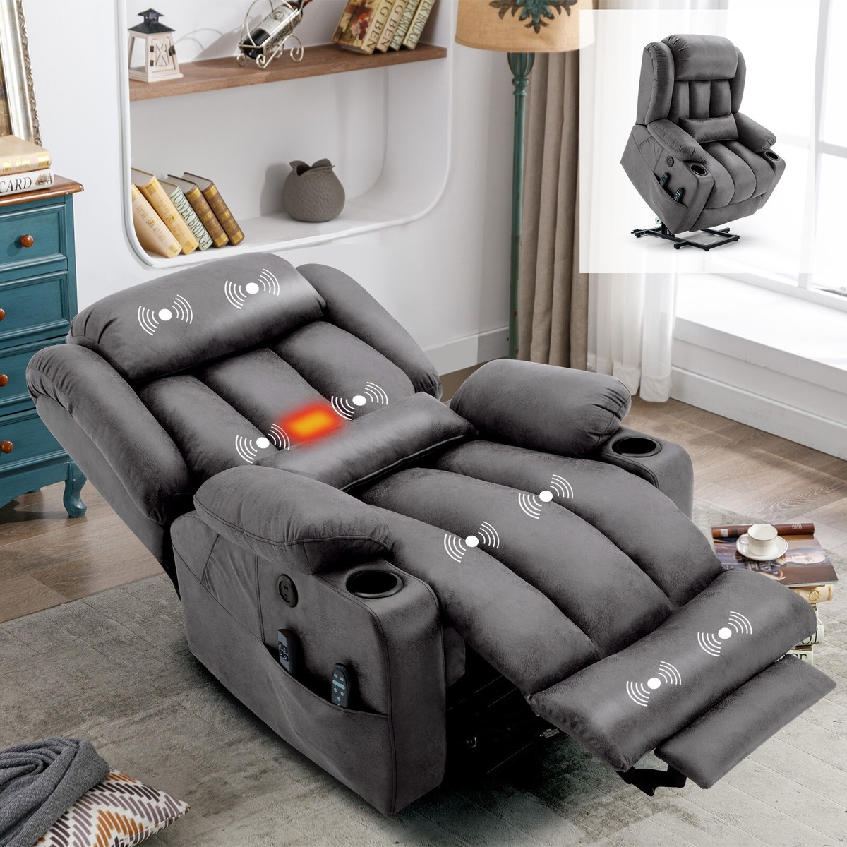 Furniture Big Man Recliners At Walmart Lay Flat Power Lift