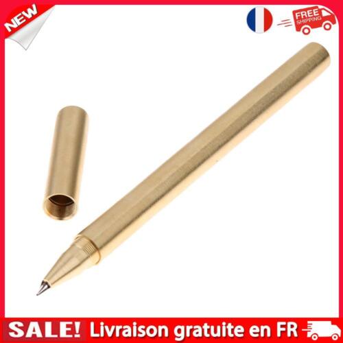 Stylo d'auto-défense aqueux neutre en laiton Vintage Pen101967.02 de survie en p