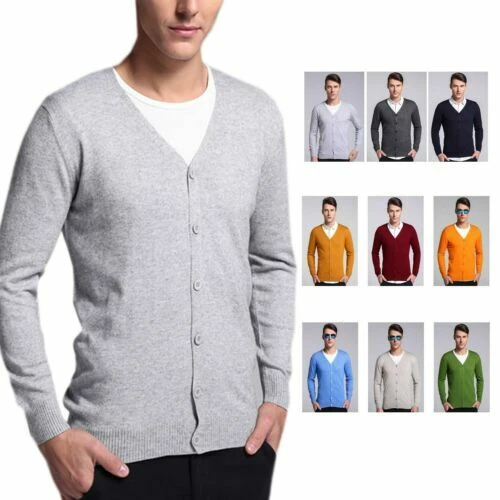 Yellow Cashmere Jumpers & Cardigans for Men