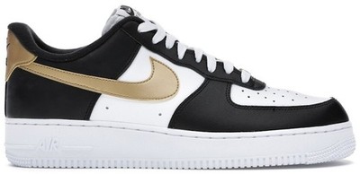 Nike Air Force 1 '07 Black Gold for Sale - Authenticity Guaranteed