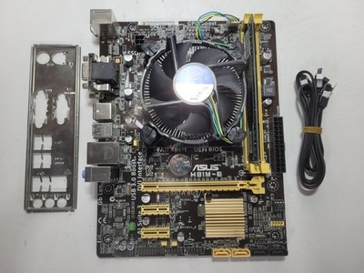 Asus H81M-E Motherboard Core i3-4160, 4GB RAM, IO Shield #1136