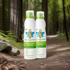 Babyganics Natural Insect Repellent Spray with Plant and Essential Oils, 5 oz x2