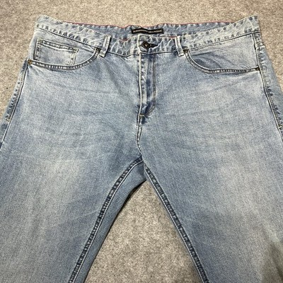 Alessandro Dell Acqua Men s Jeans W40 L32 Regular Fit Light Blue Designer Denim