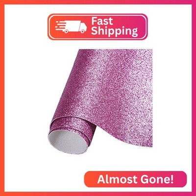 Caxilee Faux Leather Sheets for Craft One Roll Sparkle Glitter Surface Solid Lea
