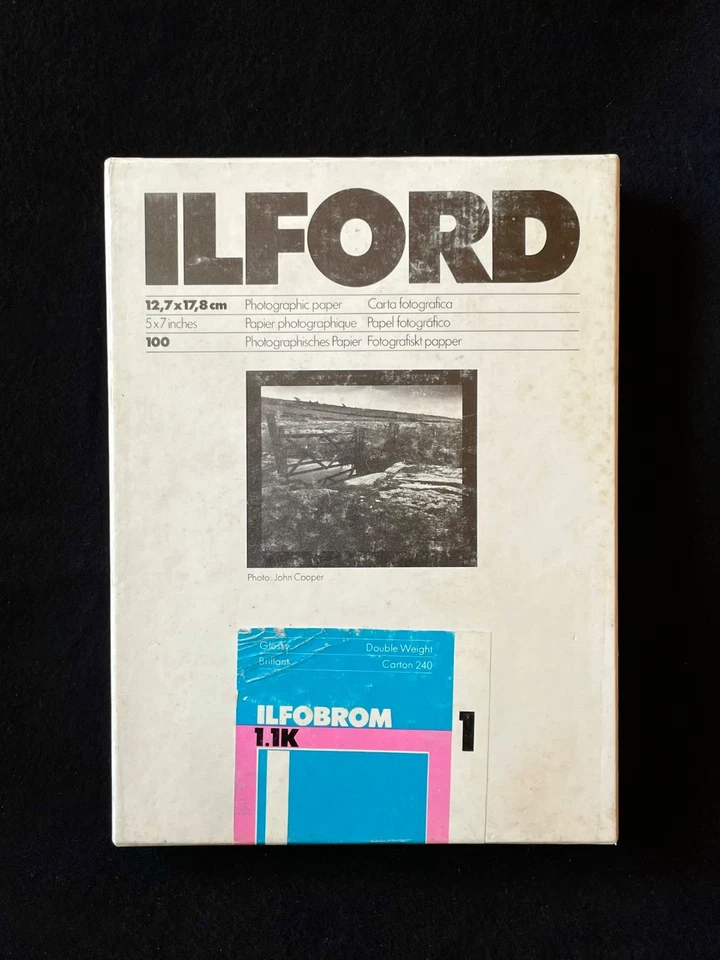 Sellado ILFORD Ilfobrom 1.1K, 1 papel oscuro, 5x7 pulgadas, 100 piezas, brillante - Imagen 1 de 1