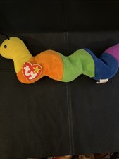 TY Beanie Baby "Inch" the Inchworm Felt Antennae 1995 In Great Condition