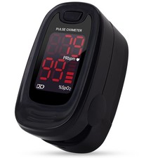 CONTEC CMS50M Pulse Oximeter Fingertip Blood Oxygen Saturation Monitor Black