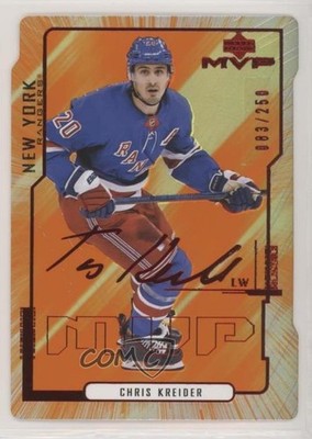 2020 MVP 20th Anniversary Colors & Contours Gold 83/250 Chris Kreider #81 04u3