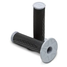 ProTaper Dual Density Full Diamond MX Grips - Black/Light Gray Motorcycle 024800