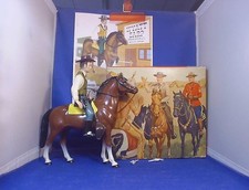 VINTAGE HARTLAND 809 WYATT EARP HUGH O'BRIAN  TOMBSTONE HORSE IN 1956 BOX W/AD