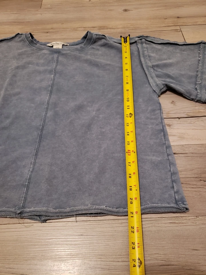 Suéter Pullover American Rag Cie Mujer Azul Lavado M Foto 3 de 4