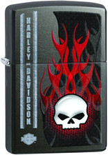 Accendino  Harley Davidson Skull Grey Dusk (28618)