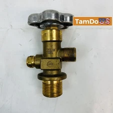 Brass Cylinder Valve PG25-19A, 3000 PSI, Made in USA, Compressed Gas Service