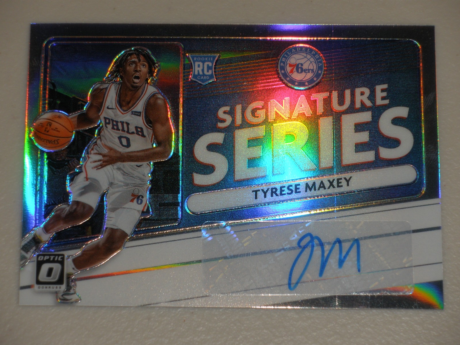 Tyrese Maxey 2020 Optic #SS-TYM Signature Series - Holo Price 