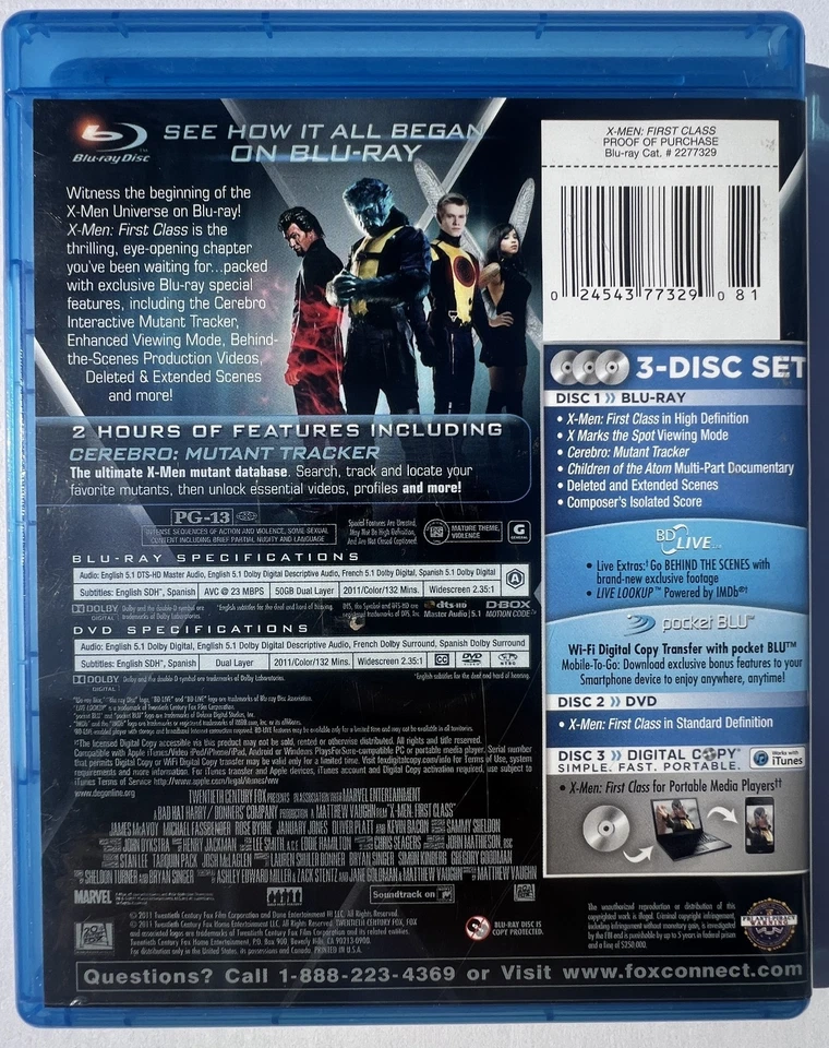 X-Men First Class (Blu-ray + DVD) - Image 2 of 4