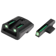 TRUGLO Brite-Site Tritium/Fiber Optic Sight F/1911 Govt Green Front Rear Steel