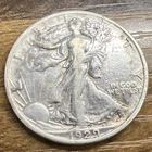Beautiful 1929-D Walking Liberty Half Dollar 50c Silver Actual Coin