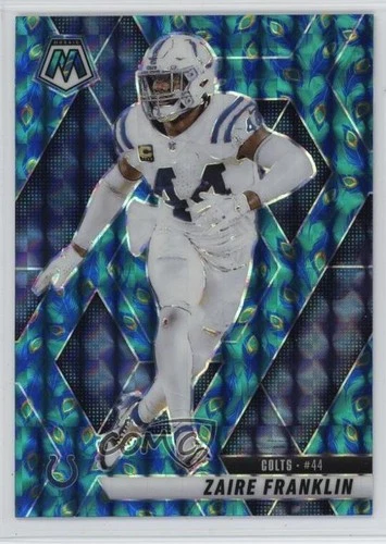 2025 Panini Mosaic Football Choice Peacock Zaire Franklin #41