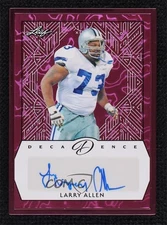 2024 Leaf Decadence Pink 3/3 Larry Allen #BA-LA1 Auto HOF 9su
