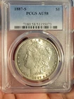 1887-S Morgan Dollar PCGS AU58