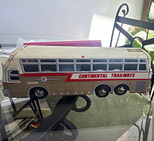 Vintage Tin Continental Trailways Express Coach Bus Toy 27505 USA