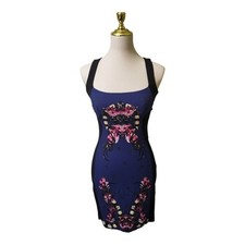 JUST CAVALLI Floral Printed Mini Dress Size: ...