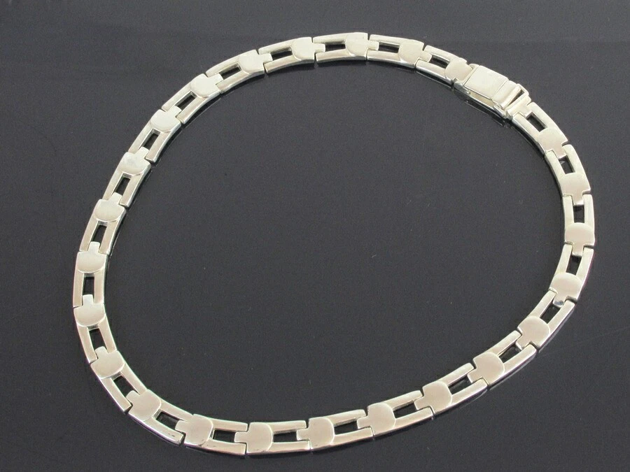 Collier chaîne tour de cou GUCCI argent sterling 925 accessoires 43 cm