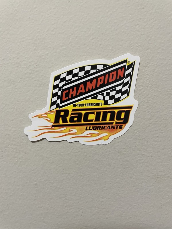 CHAMPION HI-TECH RACING LUBRICANTS racing sticker/decal