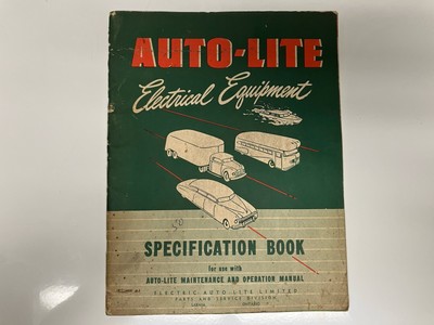 1952 Auto-Lite Electrical Equipment Specification Book USED