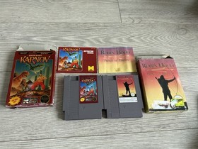 6 Nintendo Nes Games - PAL / USA - Karnov / Robin Hood /  Skate Die