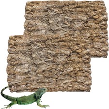 Hamiledyi 2PCS Cork Terrarium Background 15.7 X 11.8In Natural Cork Large Bark