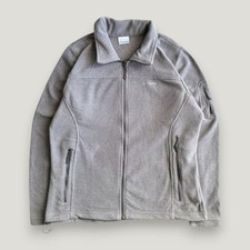 Columbia Fleece Zip Utility Outdoors Layering Sportswear Classic Grey XL