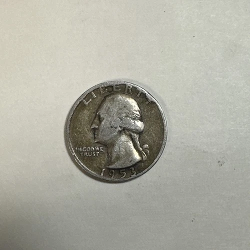 1953 D Washington 90% Silver Quarter Green Album Tone 78 Cents S&H 🤯 Look Wow!