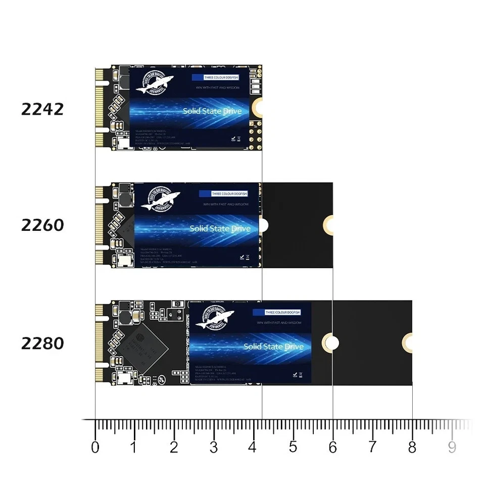 SSD 256GB 512GB 1TB 2TB 4T Msata M.2 2280 2242 2,5 Zoll Interne Festplatte Sata3 - Bild 4 von 4